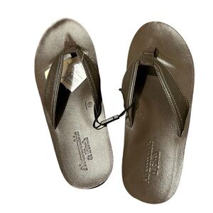 Abercrombie & Fitch - Men’s - Leather Slide Sandals - Brown - XXLARGE - NWT